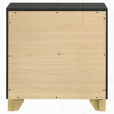 Table de chevet 2 tiroirs Sophia avec chargement USB, design élégant et rangement spacieux pour les chambres modernes