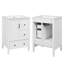 Meuble-lavabo autoportant moderne de 24 pouces avec porte à fermeture douce et 3 tiroirs-870429473