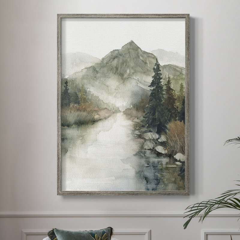 «Woodland Harvest Landscape», reproduction encadrée - bois massif