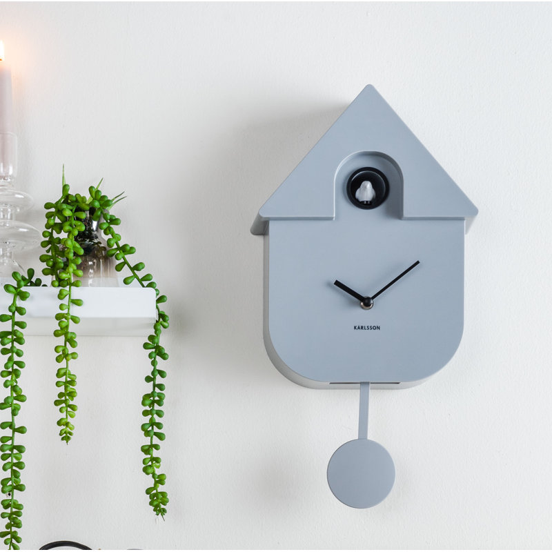 8.5cm Wall Clock, Mouse Grey