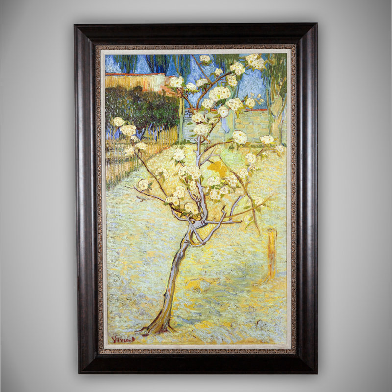 "Poirier en fleurs", 1888 par Vincent Van Gogh, reproduction d'art sur toile tendue encadrée