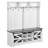 Hall Tree Entryway Bench, 59" Wide Mudroom bench with Storage and Seating, Adjustable Shelves and 12 Hanging Hooks, LED Coat Rack with Shoe Storage, Entryway, Hallway, Designed for Mudroom