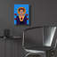 Art mural en verre épique «Frida Kahlo» par Arctique, 12 po x 16 po