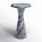 Harper Marble Plant Stand 1 Tier-1993179021