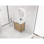 Meuble-lavabo autoportant de 30 pouces avec lavabo en résine et portes à fermeture douce pour un rangement élégant-126233488