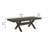 67-95 Inch Extendable Dining Table, Crossed Trestle Base, Rustic Brown