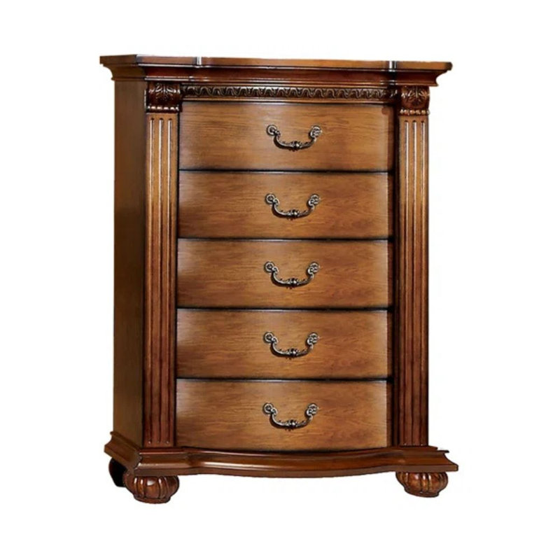 Commode en chêne tabac antique 41,25 po Lustrano