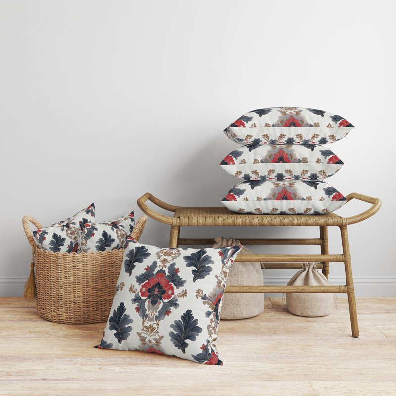 Toucher intérieur/extérieur traditionnel 20x20, Carré 20 po, Crème / argenté