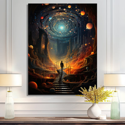 "Escalier vers le grand mystère", impression d'art mural