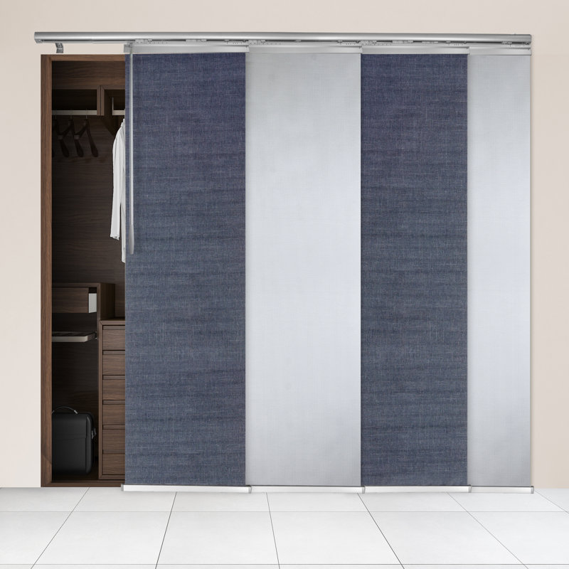 Store vertical semi-transparent blanc / gris