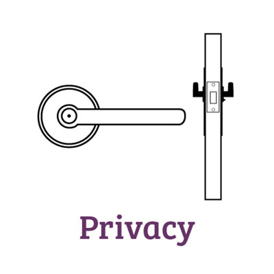 Tuscany Bronze Privacy Door Lever