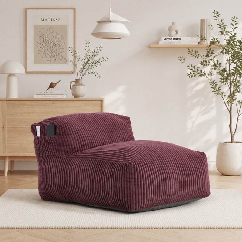 Fauteuil à billes Big Big, Vin rouge