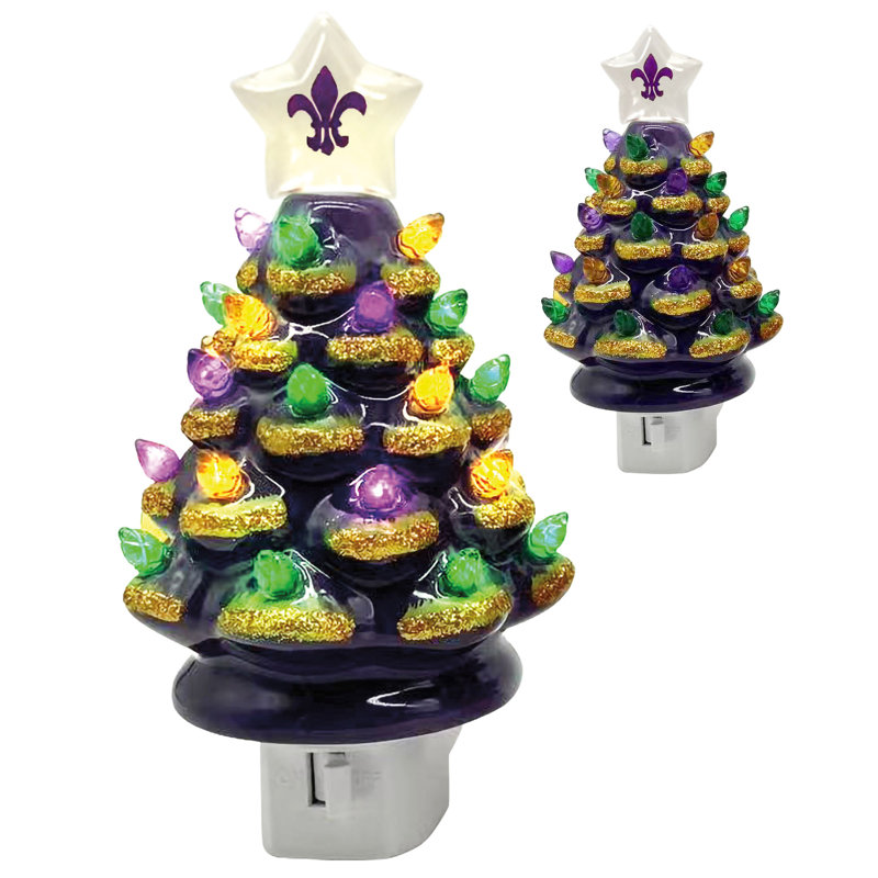 7" Mardi Gras Tree Nite Lite