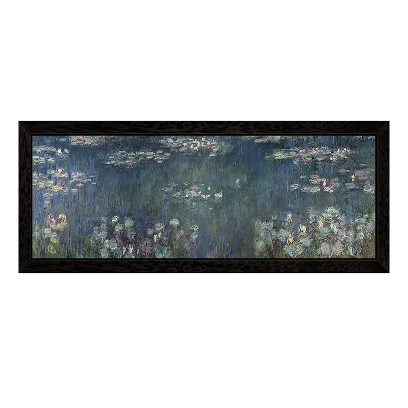 Waterlilies: Reflections, 1914-18 P by Claude Monet - Floater Frame Painting on Canvas, 182.88 cm H x 60.96 cm W x 3.175 cm D