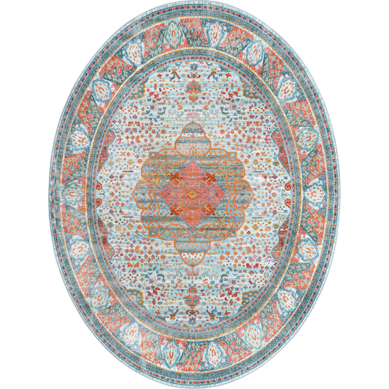 Oriental Indoor Rug, Oval 7'10" x 10'