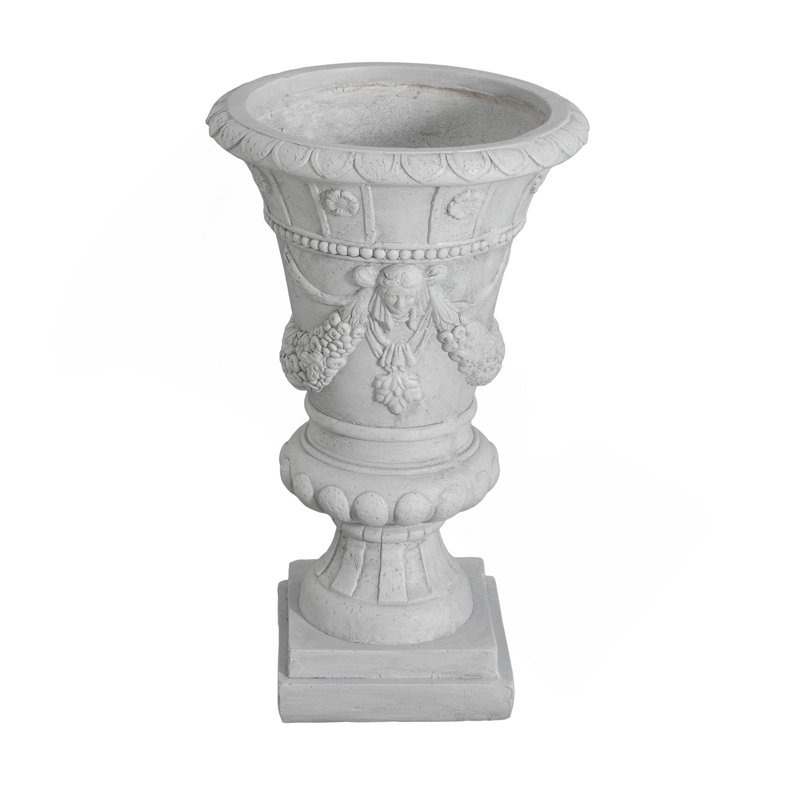 Garden Urn, Light Grey, 23.75'' H