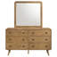 Commode 6 tiroirs avec miroir encadré Mid-Century