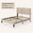 Bettyjean Upholstered Wingback Platform Bed with Padded Headboard and Underbed Storage-255304035-255304044