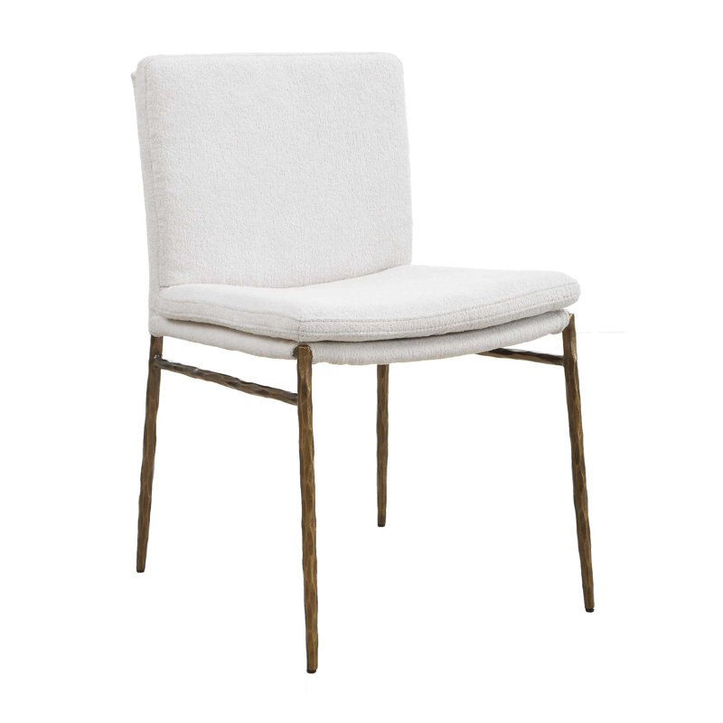 Uttermost Ascend Textured White Dining Chair