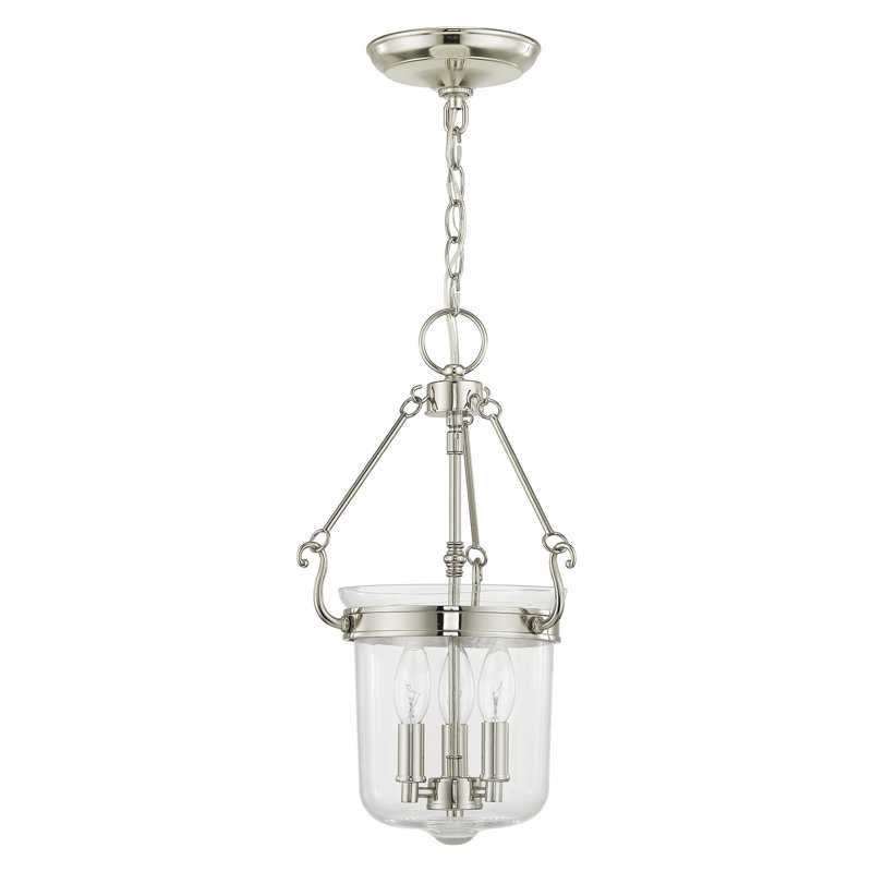 Luminaire suspendu à 3 lumières Walbridge, Bronze, H 18,5 po x l 10,5 po x P 10,5 po