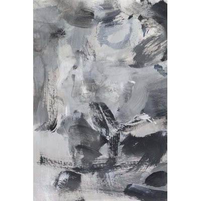 Black and White Mix I by Christina Long - Wrapped Canvas Painting