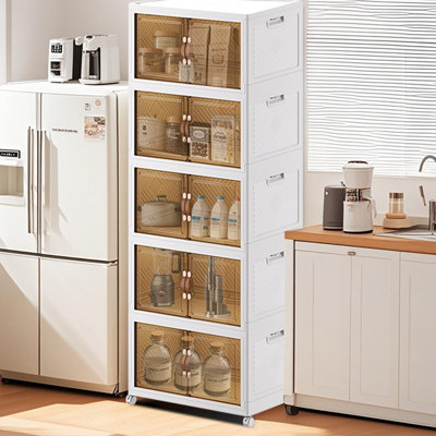 Stackable Foldable Storage Bins With Lids And Wheels