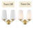 Portofino Brass Wall Sconce Industrial Wall Lamp Fabric Shade 2-light-2017784744