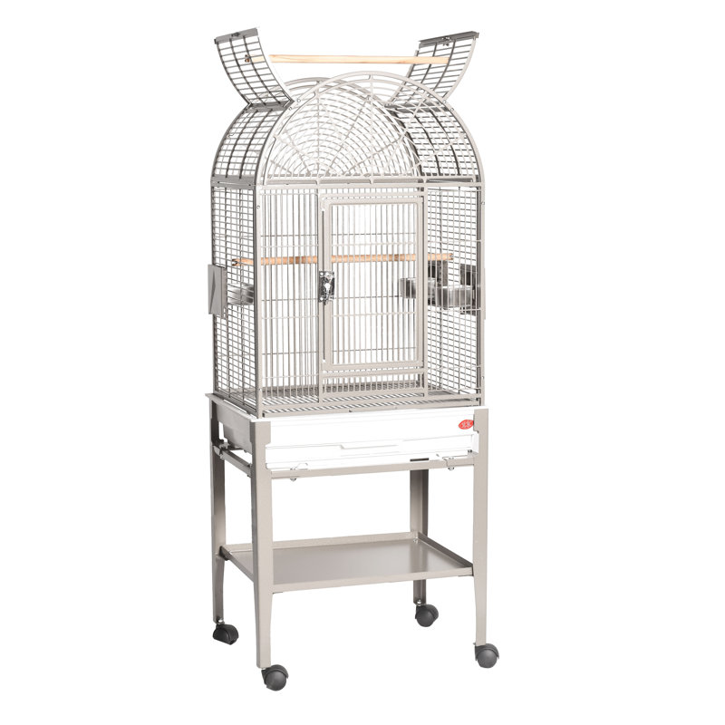 Petite cage supérieure en dôme platine par HQ, Platine