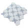 Clover Bloom 11.82 in. x 11.82 in. Floral Polished Marble Mosaic Tile