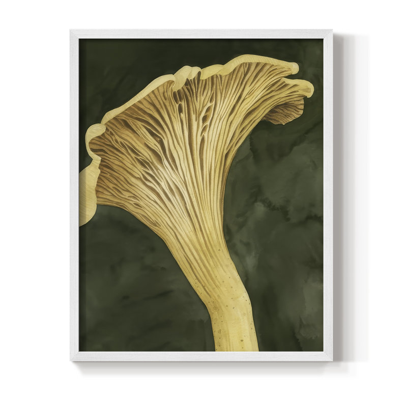 Chanterella I Framed Print - Solid Wood, H 11 po x l 9 po, Blanc