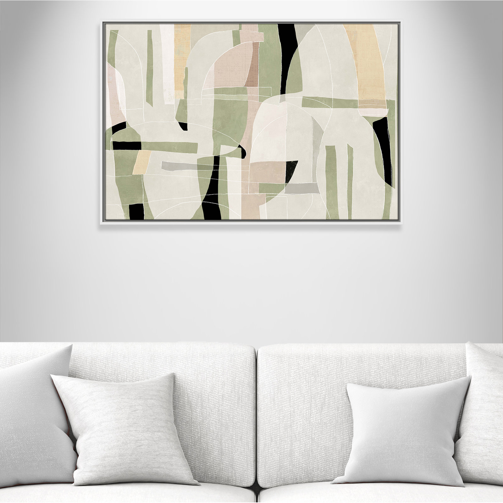 Brienne "Sunny Barcelona" Print, 37.5" W x 25.5" H, White
