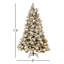 Snowy Bedford 7.5' Frosted Green Pine Artificial Christmas Tree with 700 Clear Lights