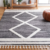 Jeanean Tassel Shag Performance Argyle Rug