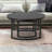 Magnola (Set of Two ) 36"  Steel Round Nested Coffee Tables-1773140557