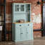 Armoire de rangement Pantry, buffet de cuisine autoportant avec huche et tiroirs