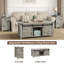 Ensemble table basse et table d'appoint Jaquavion Farmhouse avec plateau relevable et station de recharge-1764616661-1764616663
