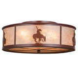 Rustic Lodge 4 - Light Flush Mount