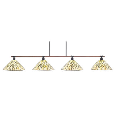 Luminaire suspendu 4 lumières Kaolan
