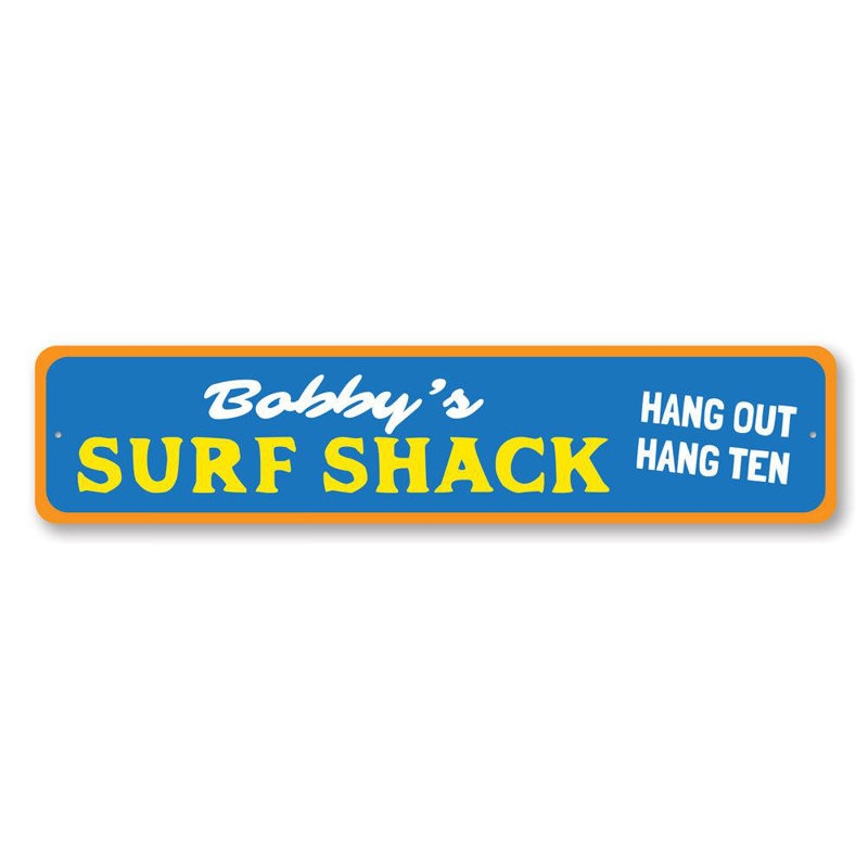 Panneau en aluminium Hang Out Hang Ten, H 6 po x l 24 po x P 0,063 po