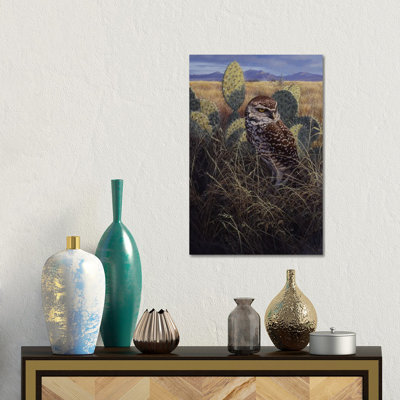 Burrowing Owl - reproduction d'art murale encadrée