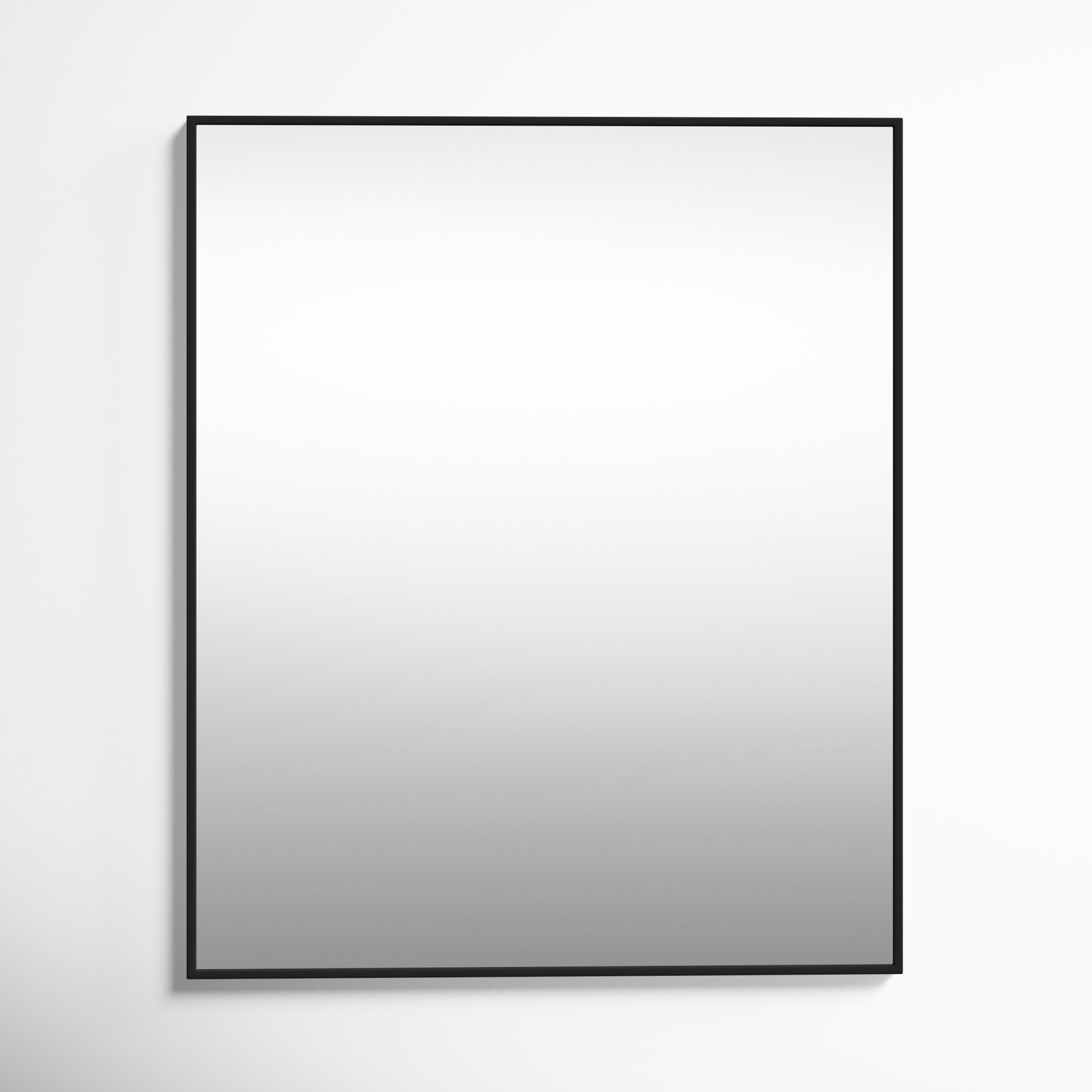 Sabine Metal Rectangle Wall Mirror, 36" x 30", Black