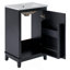 [Viedo] Petite armoire de meuble-lavabo moderne de 20 pouces avec lavabo en céramique - 20 * 14,5 * 33,3 pouces, beaucoup de rangement, 1 porte à fermeture douce-605550484