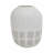 Sculptural Silhouette Round Glass Vase for Home Decor - Modern Flower Table Vase for Living Room Display or Table Centerpiece - White-1999279203