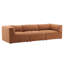 Magda 113" Wide Upholstered Sofa, Terracotta-21363574