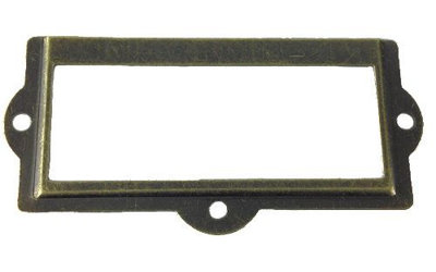 Grande poignée ovale 5 po bronze avec détails cuivrés Southampton