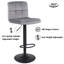 Clinger Height Adjustable Swivel Bar Stool-1455315080