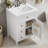 24" Gray Bathroom Vanity with Sink, MDF & Rubberwood Construction, 3 Drawers & Cabinet with Adjustable Shelves-903531557