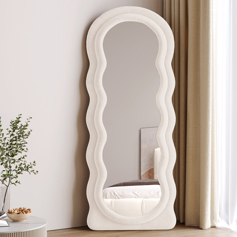 Wood Wavy Mirror