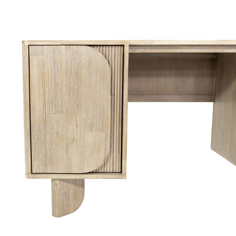 Haru Solid Wood Computer Desk