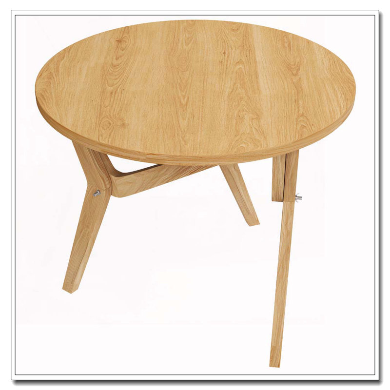 Table basse ronde 2-en-1 avec transformateur